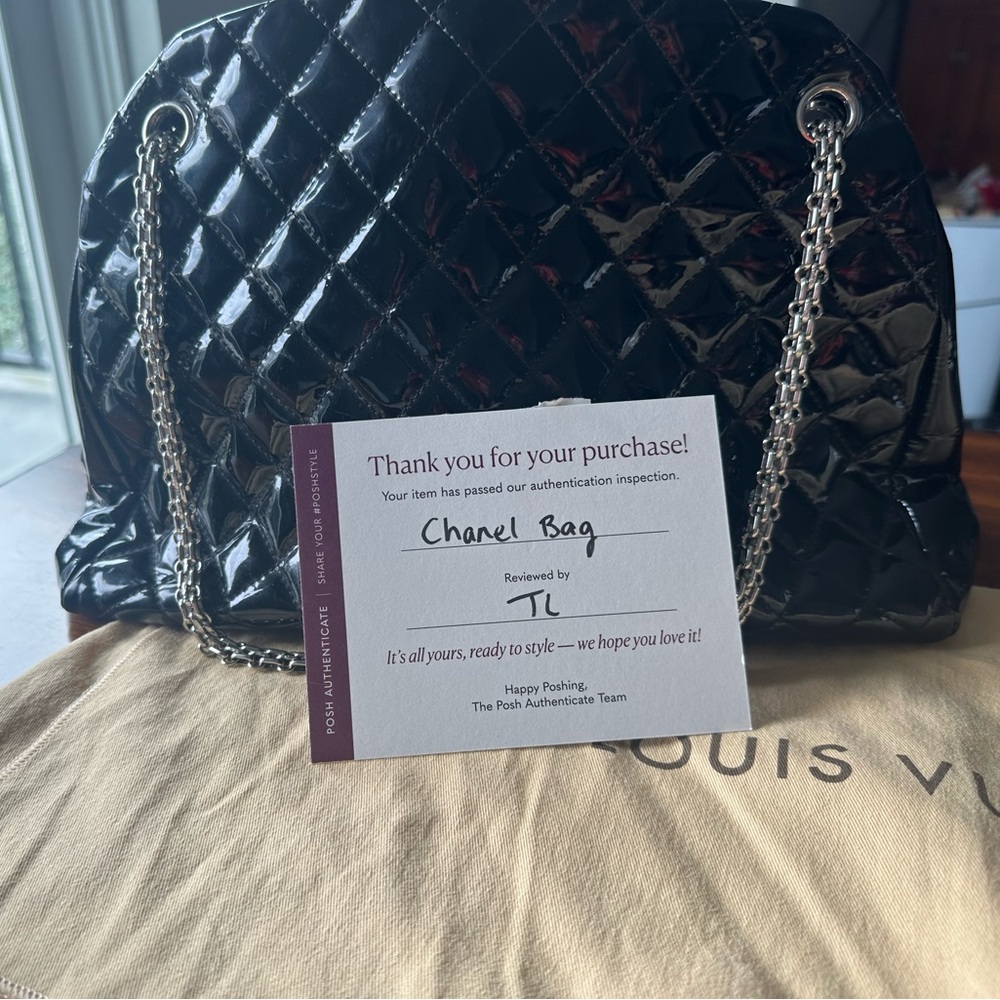 Chanel Mademoiselle Black Patent Bag